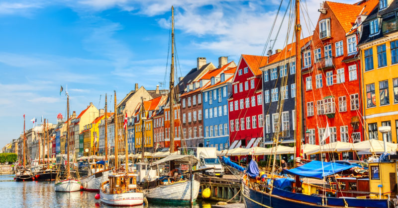 Vieux port de Nyhavn à Copenhague, Danemark