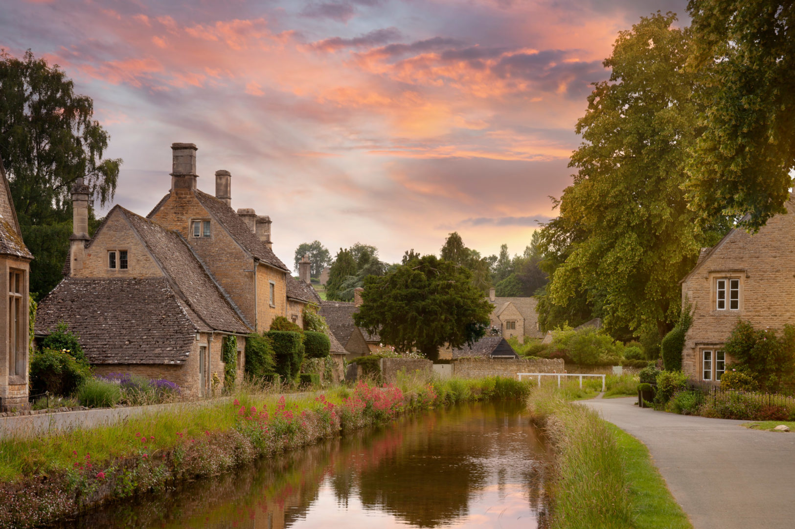 Lower Slaughter, village des Cotswolds, près de Londres en Angleterre