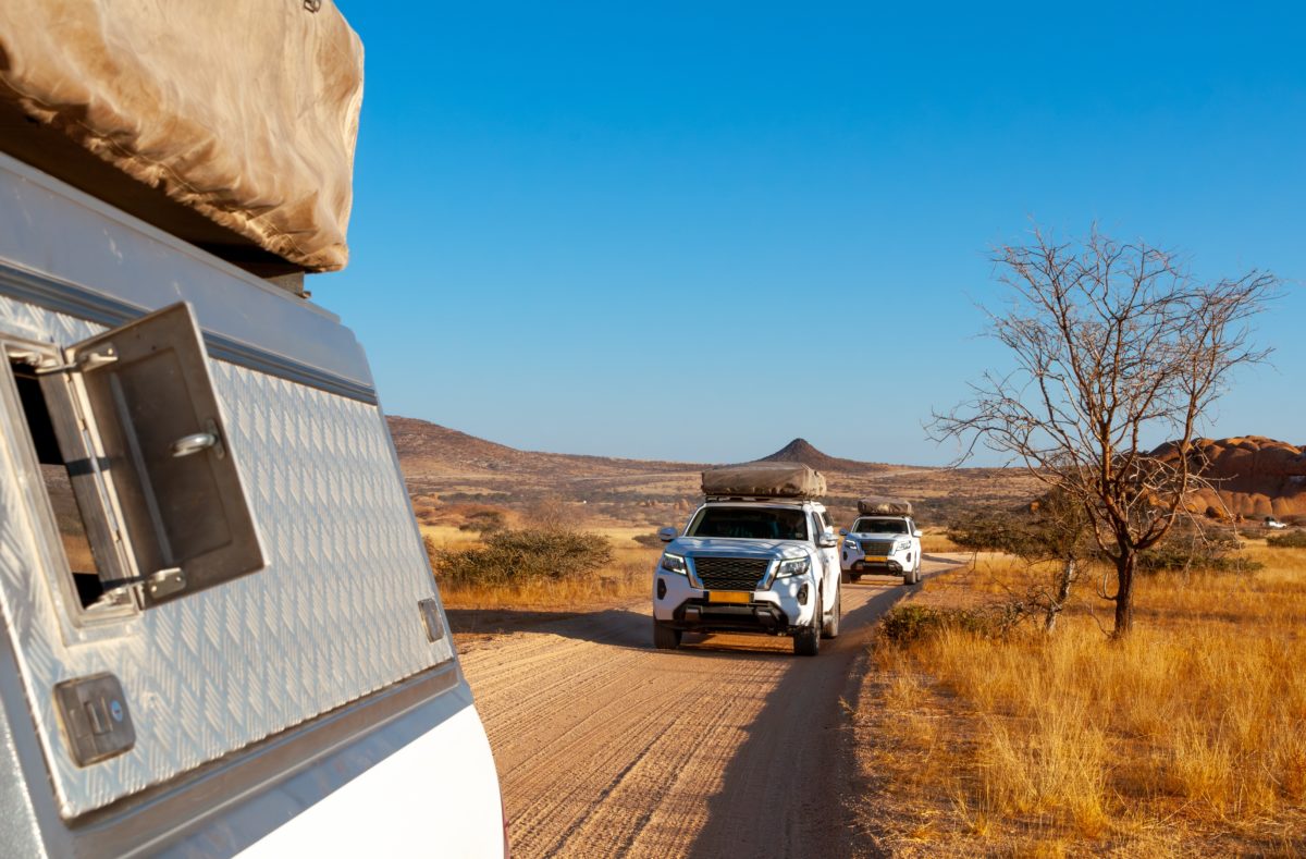 Visiter le parc Spitzkoppe en voitures 4x4, voyage en Namibie