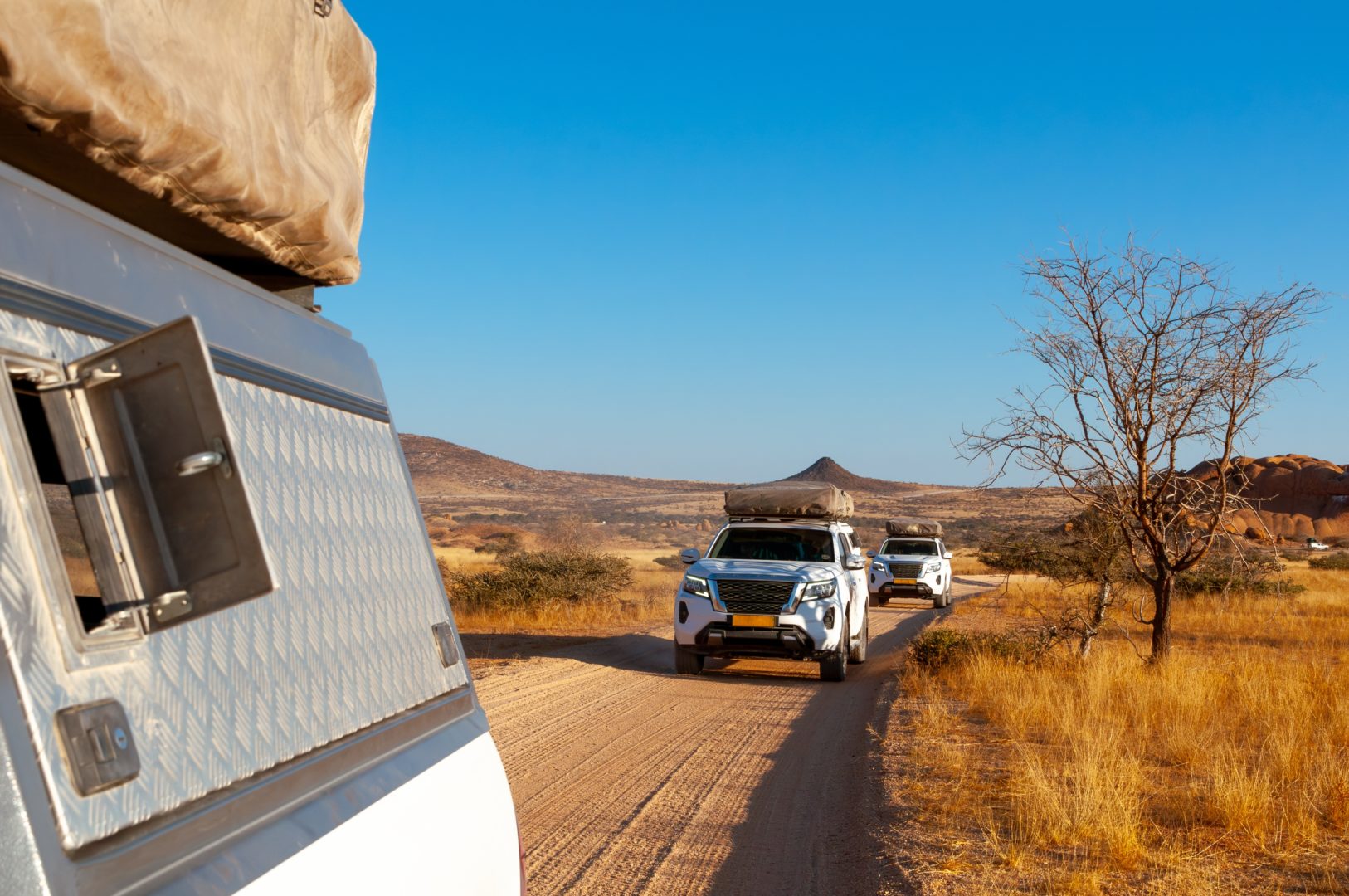 Visiter le parc Spitzkoppe en voitures 4x4, voyage en Namibie