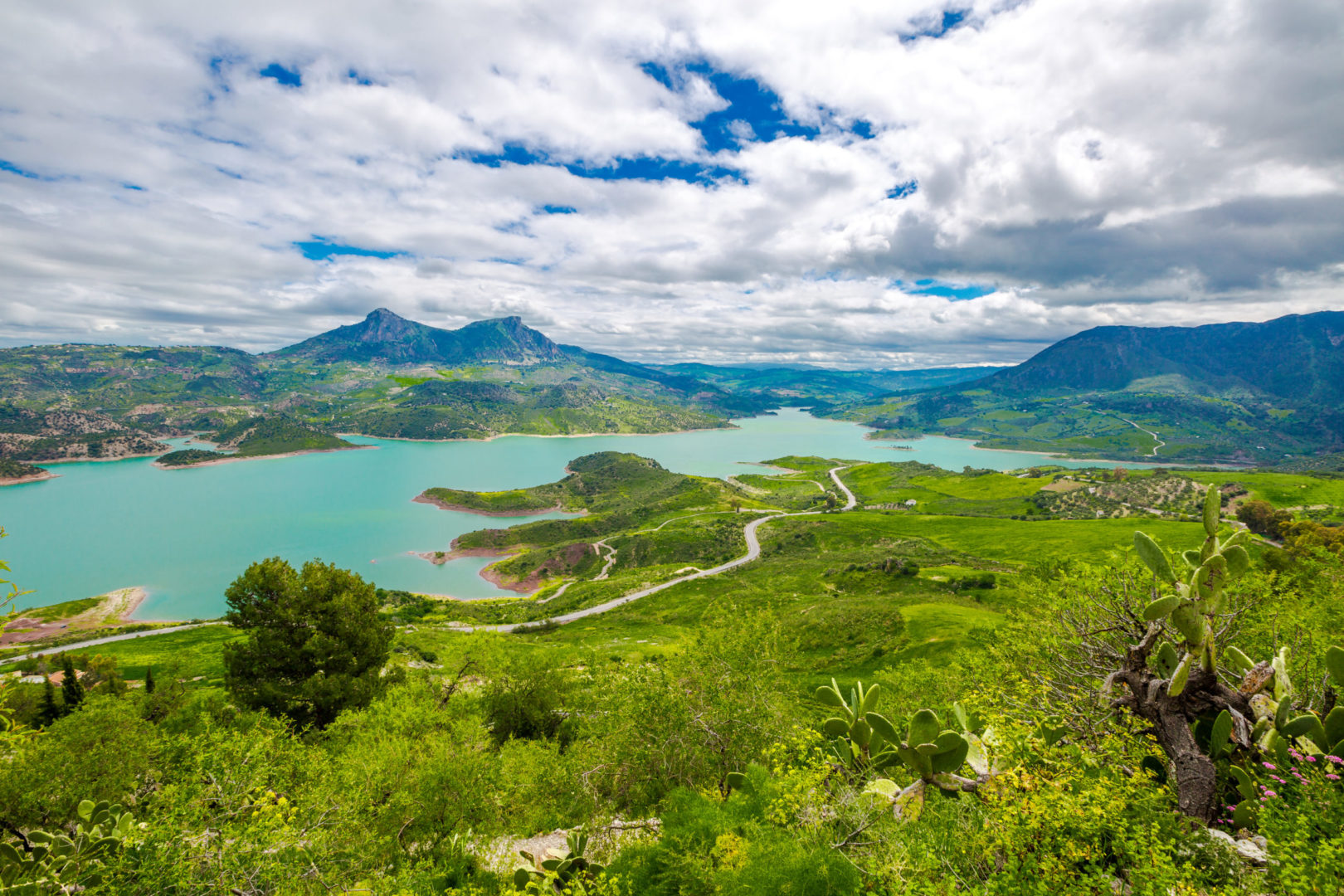 Lac Zahara entre Cadiz et Malaga, Andalousie