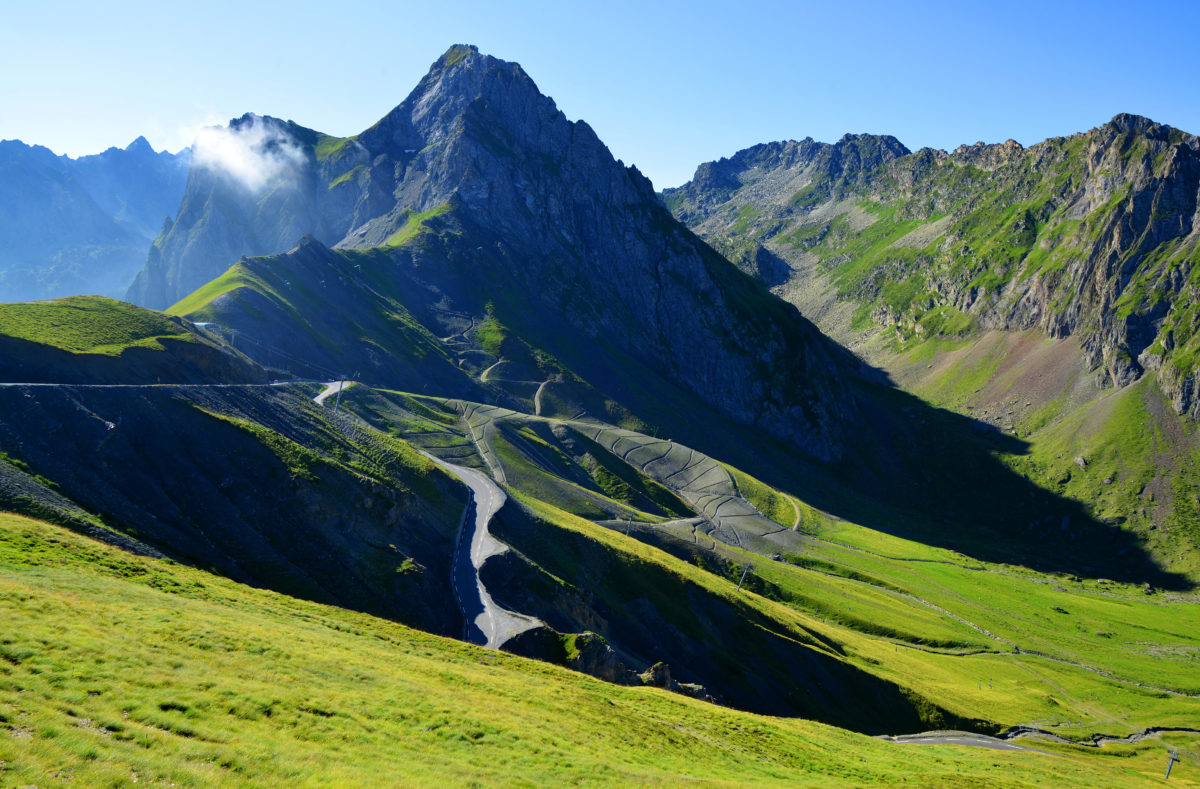 Paysage de montagne près du col du Tourmalet dans les Pyrénées, France