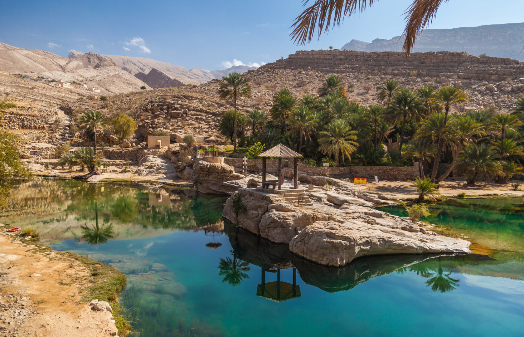 Oasis du wadi bani Khalid à Oman