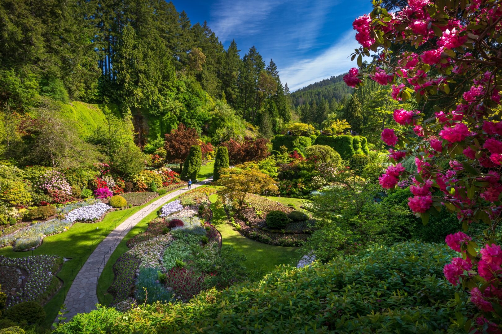 Jardins Butchart à Victoria en Colombie-Britannique
