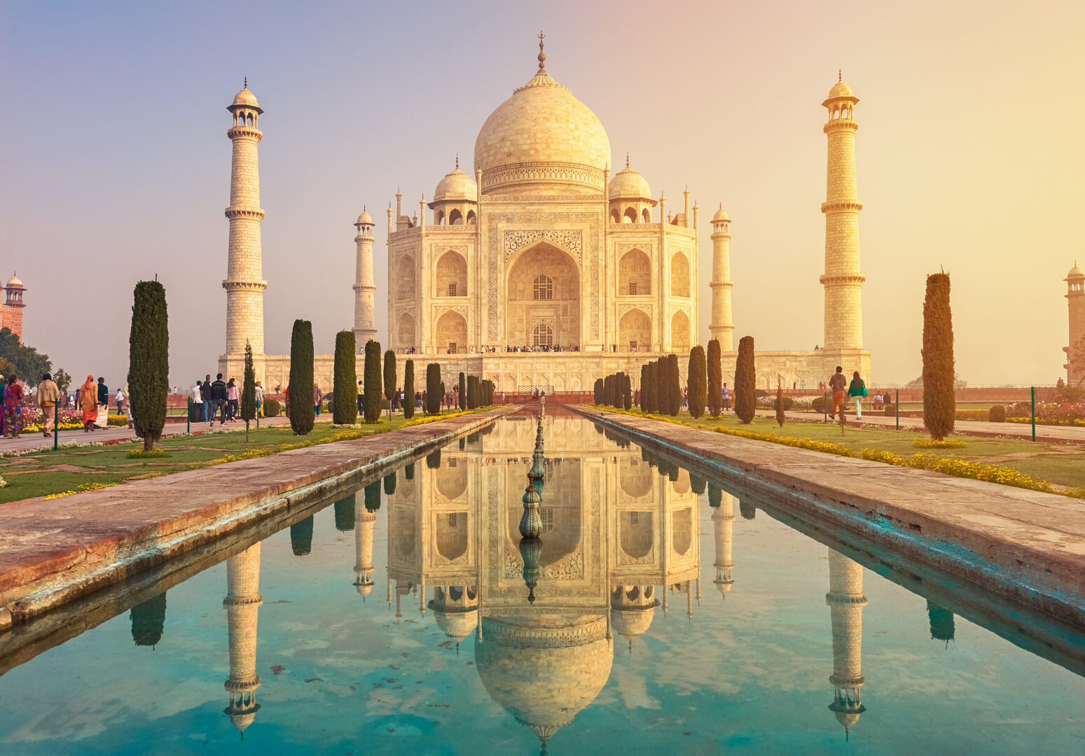 Tah Mahal à visiter lors du voyage en groupe en Inde