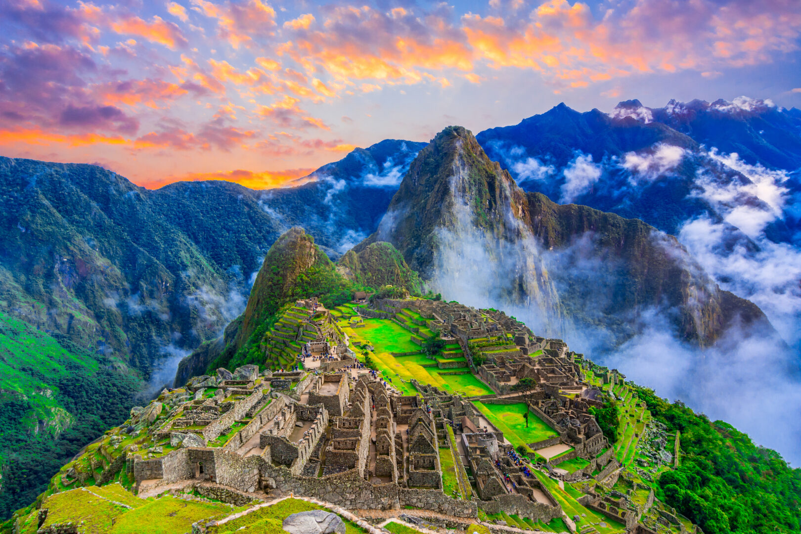 Cité du Machu Picchu au Pérou