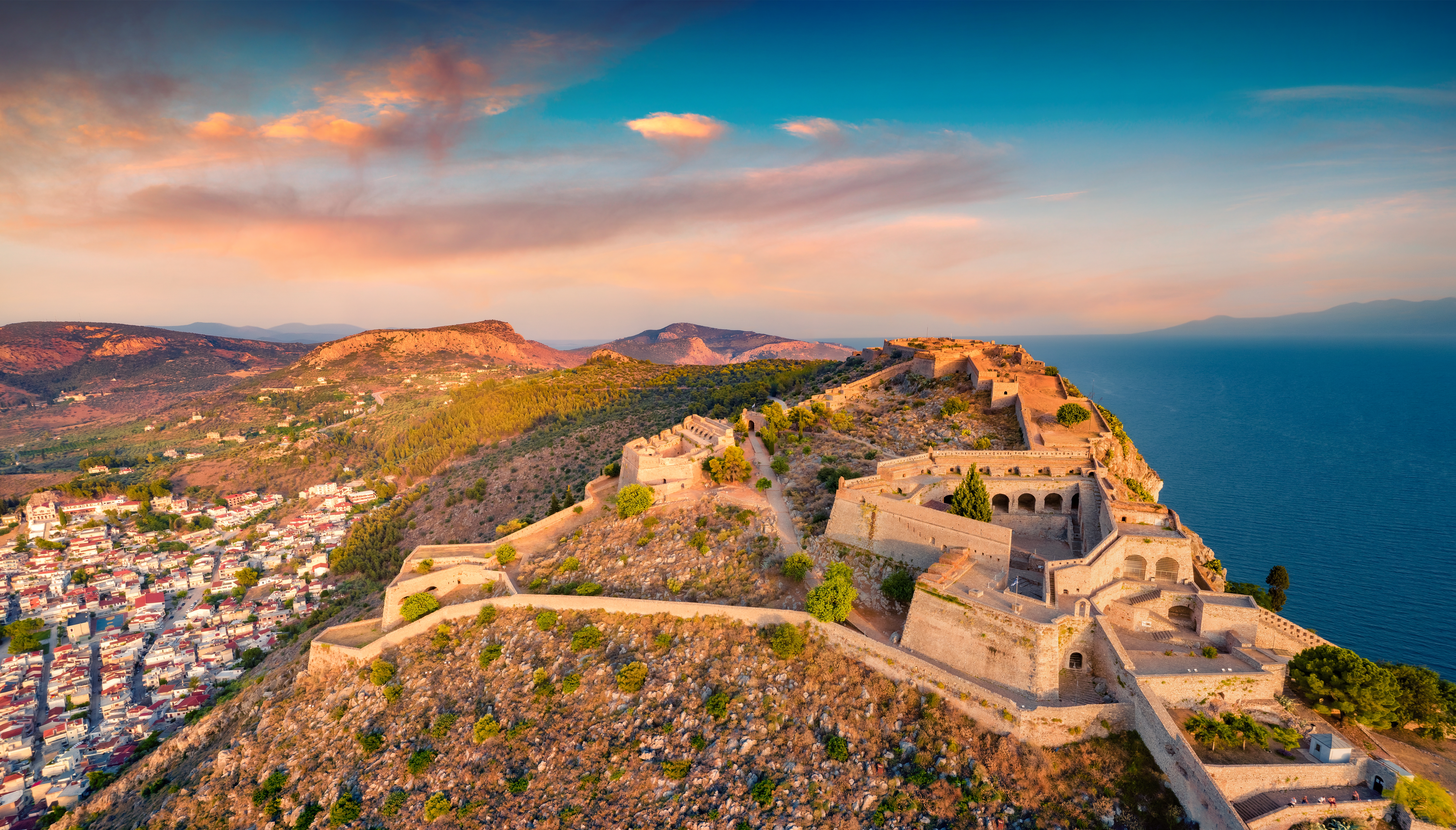Forteresse à Napflio en Grèce