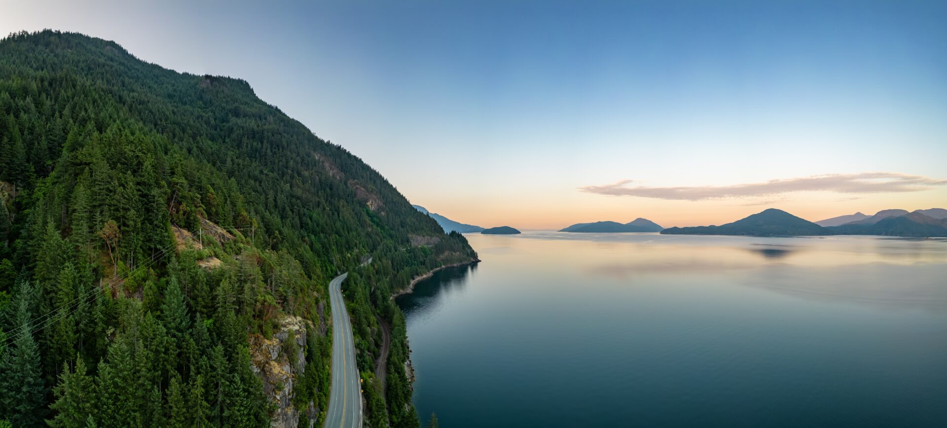 Sea-to-Sky highway dans l'Ouest canadien