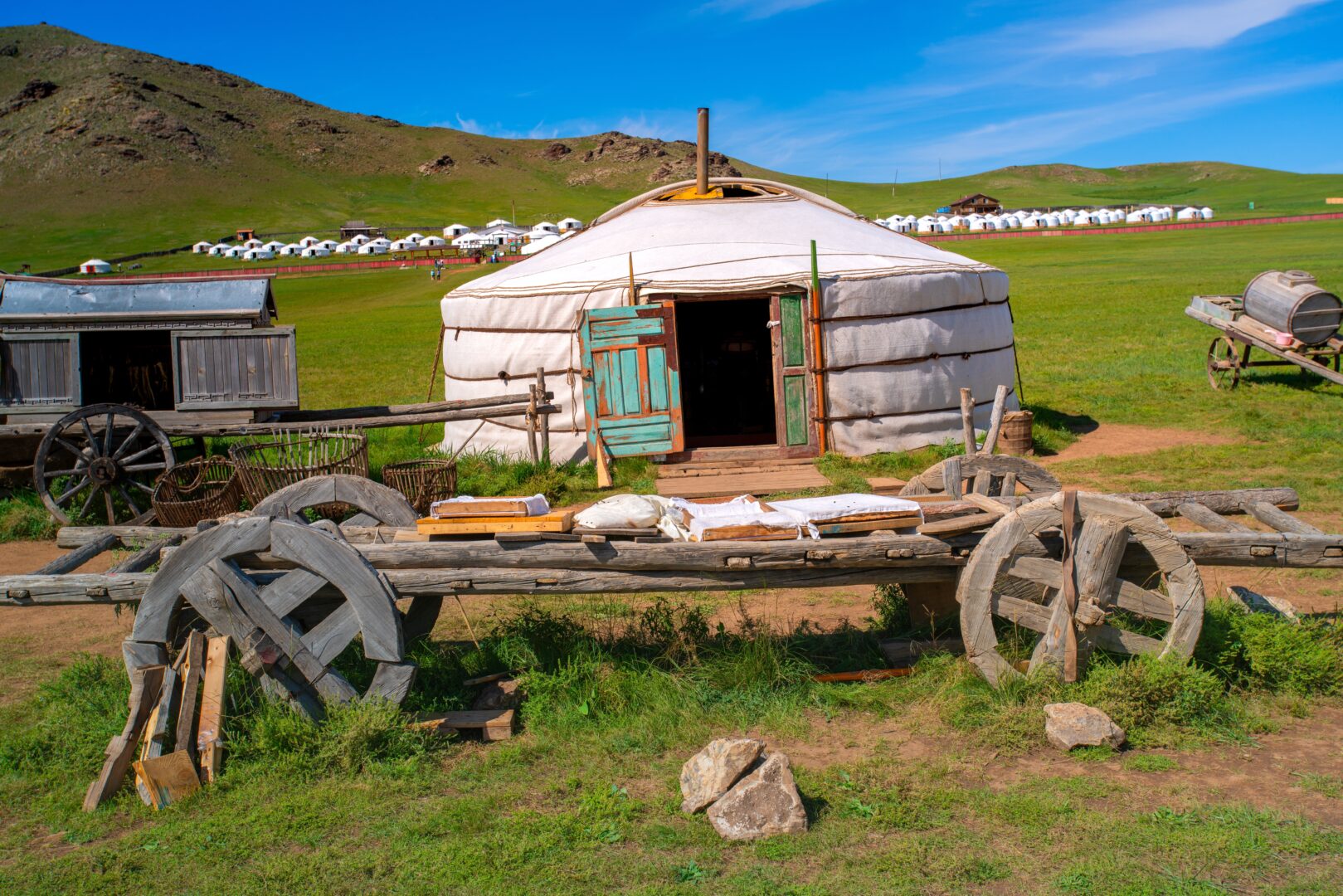 Authentique yourte nomade en Mongolie