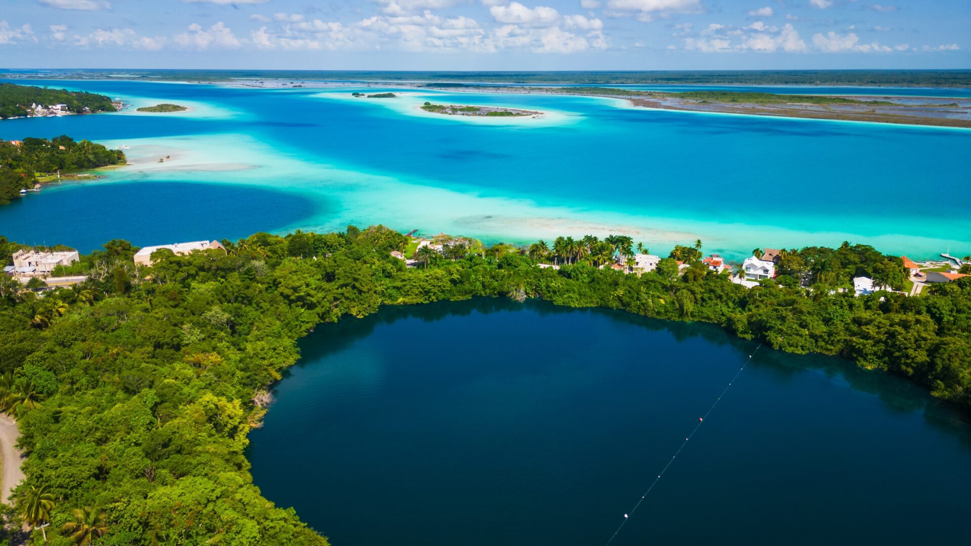 Bacalar et ses lagons, Quintana Roo Resort plage mexicaine, Mexique