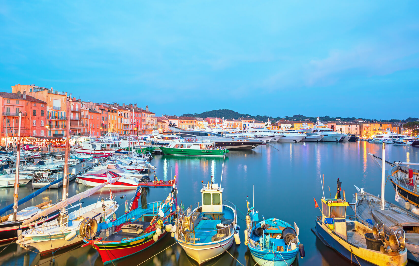 Le Port de Saint-Tropez, Côte d'Azur, Sud de la France