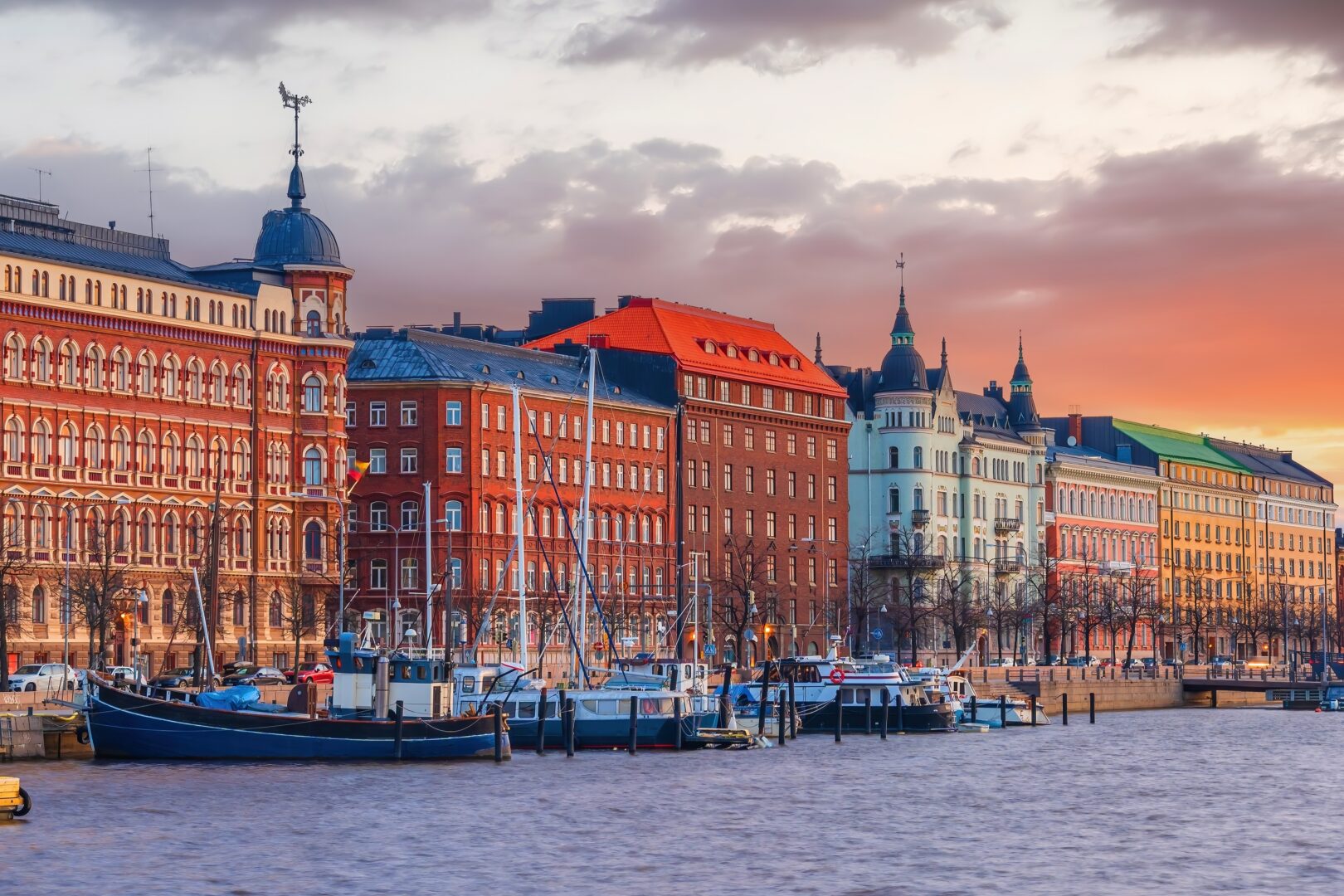 Quai d'Helsinki en Finlande