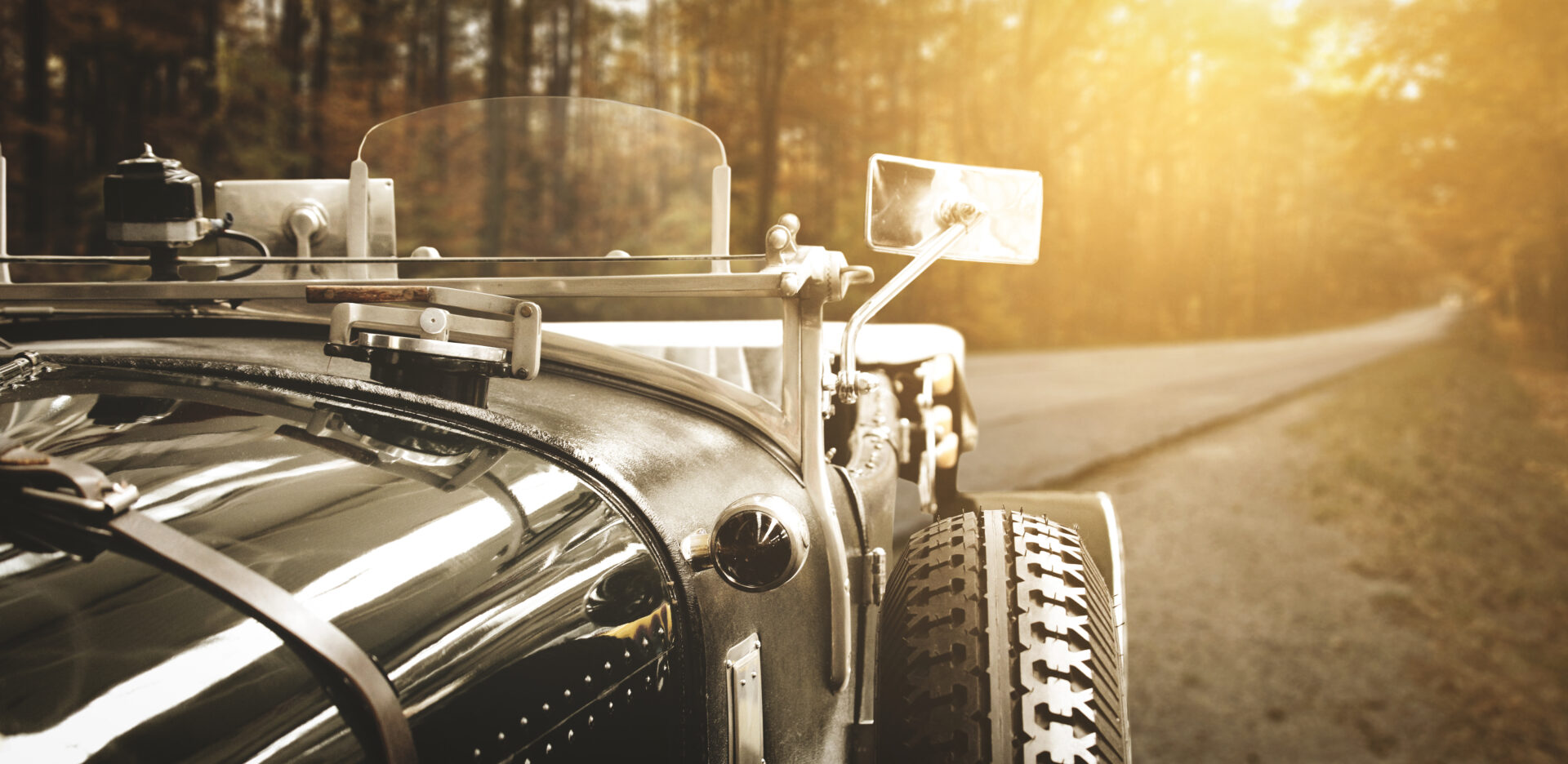 Voiture d'époque, road trip