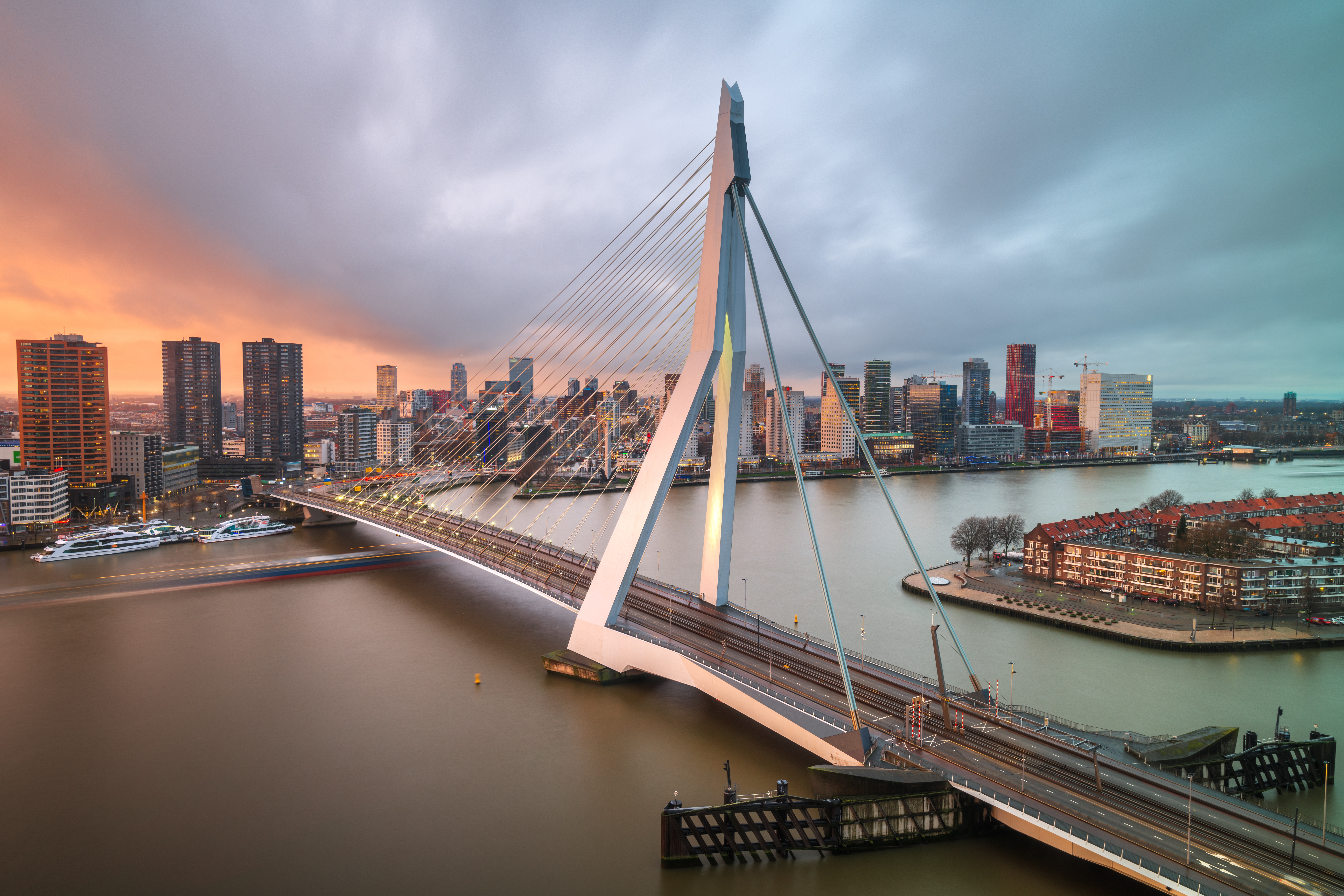 Pont Érasme à Rotterdam, Pays-Bas