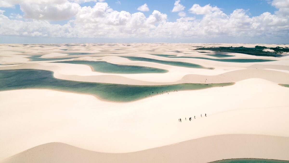 Lencois maranhenses, dunes et lacs dans l'État du Maranhão au nord-est du Brésil