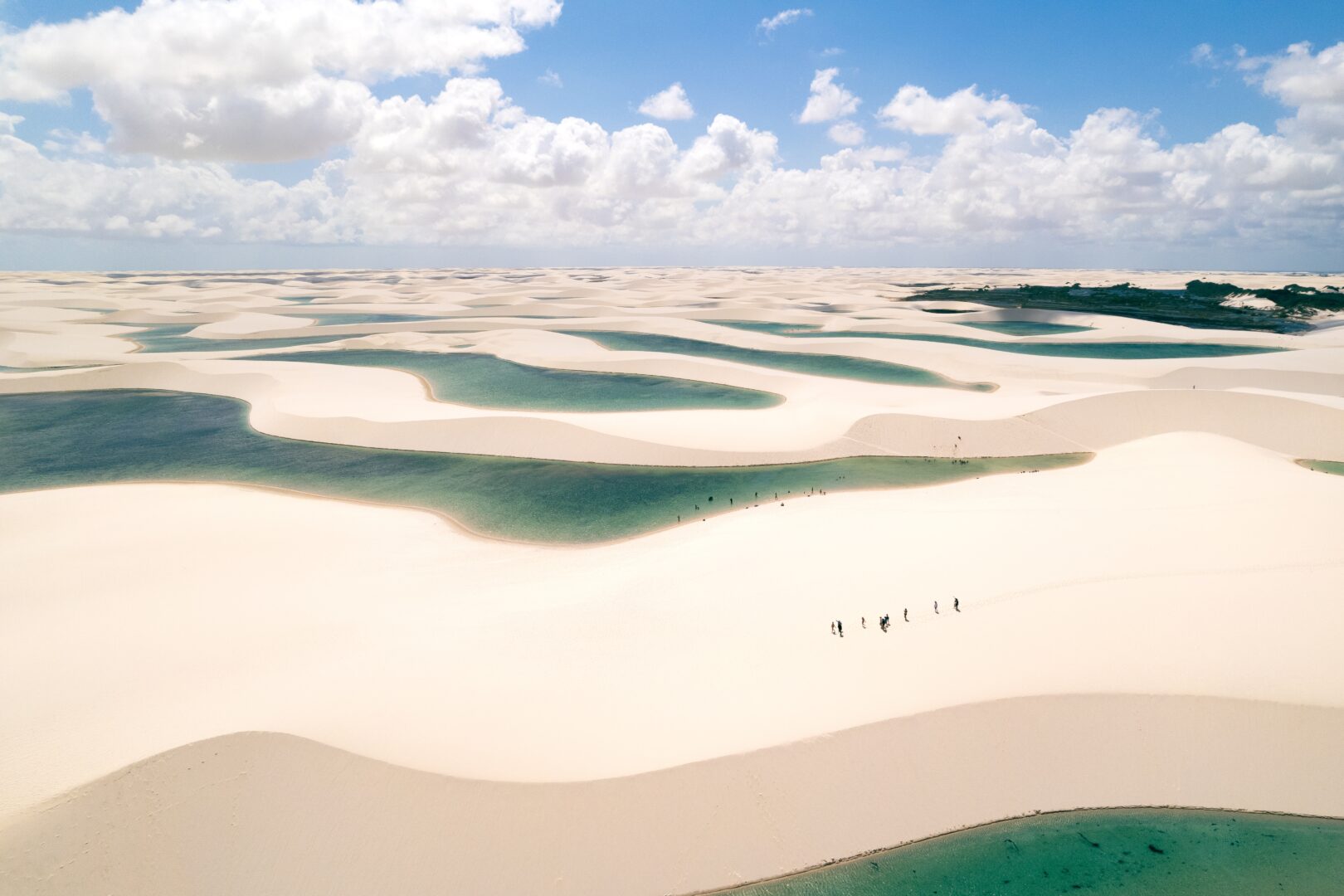 Lencois maranhenses, dunes et lacs dans l'État du Maranhão au nord-est du Brésil