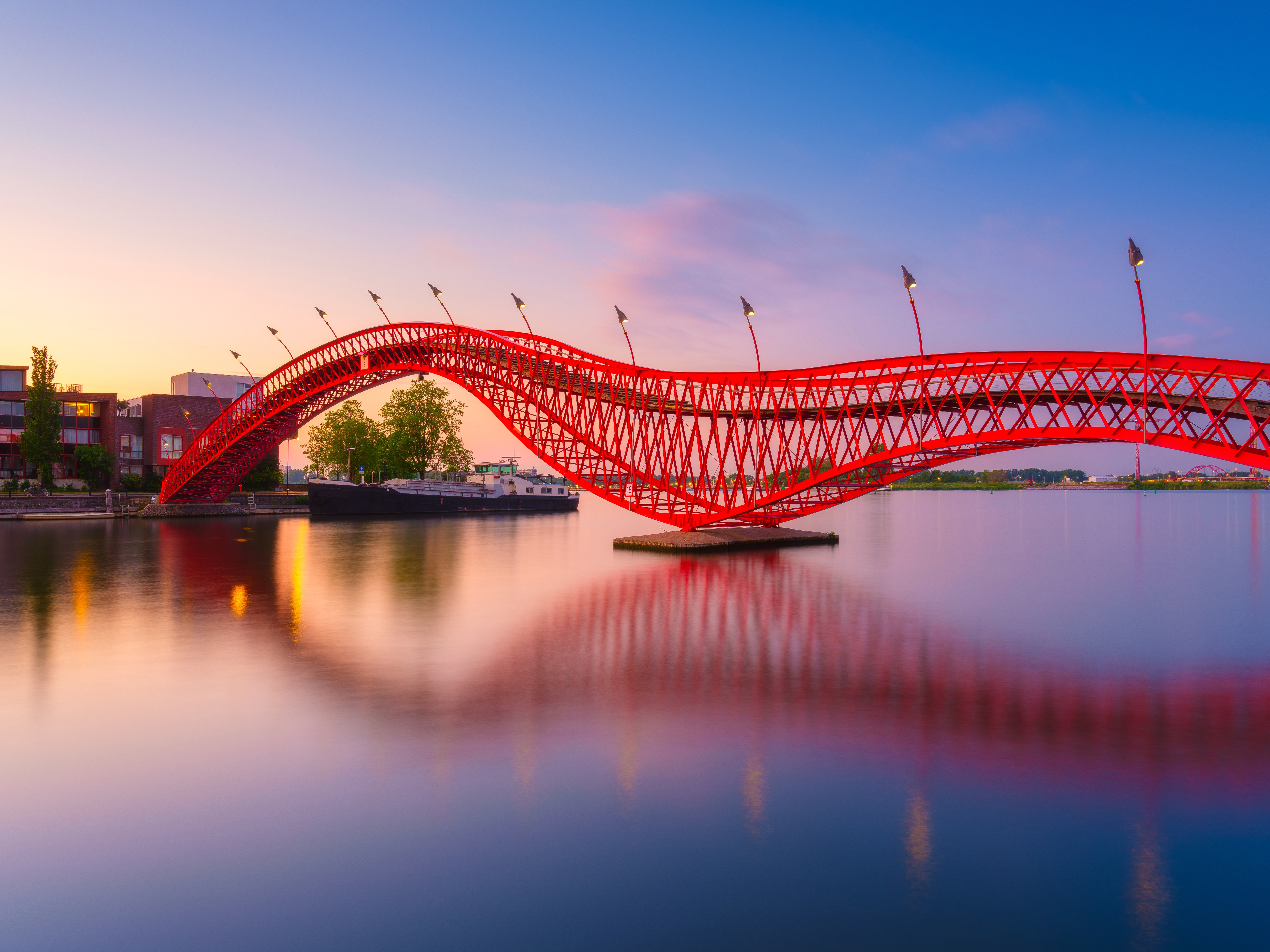 Le pont Python, Amsterdam, Pays-Bas