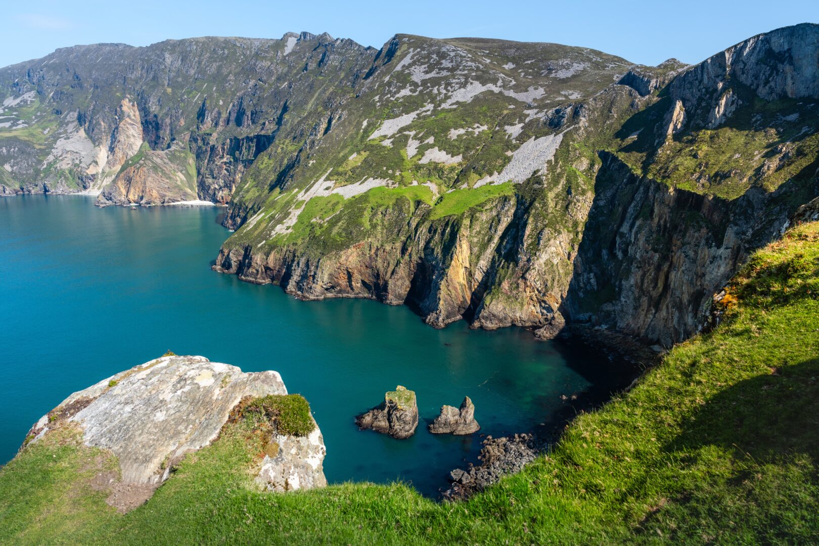 Falaises de Slieve League, comté de Donegal, Irlande